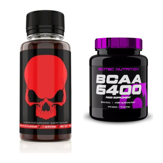 Trainings-Set: Genius Nutrition Warcry Liquid + Scitec BCAA 6400 – alle enthaltenen Artikel