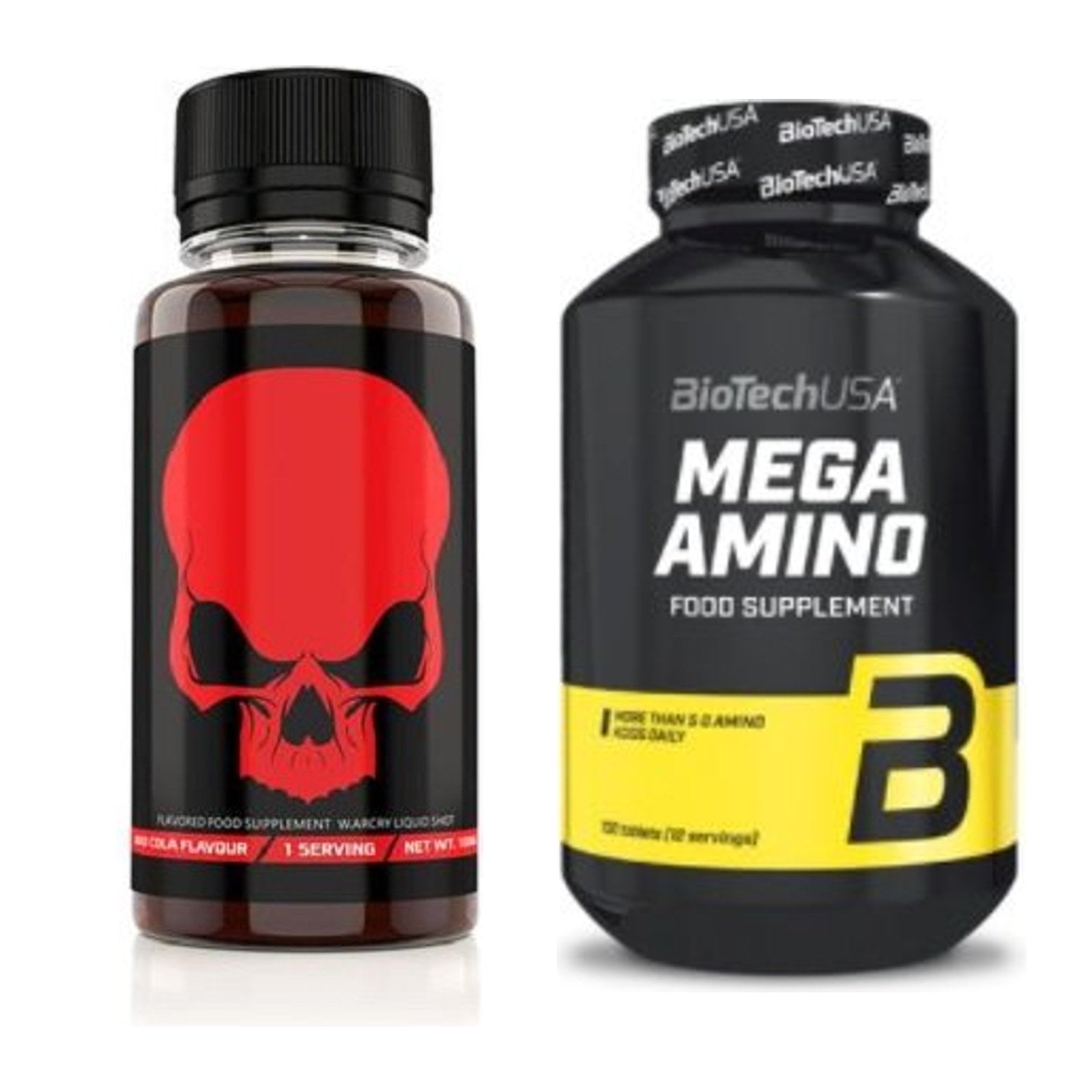 Trainings-Set: Genius Nutrition Warcry Liquid + BioTech Mega Amino – alle enthaltenen Artikel