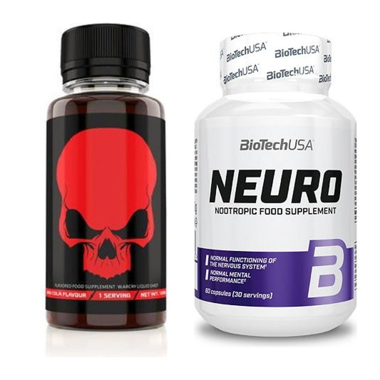 Trainings-Set: Genius Nutrition Warcry Liquid + BioTech Neuro – alle enthaltenen Artikel