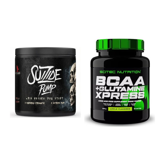 Trainings-Set: #GYMJUICE SUIZIDE PUMP + Scitec BCAA+ Glutamine – alle enthaltenen Artikel