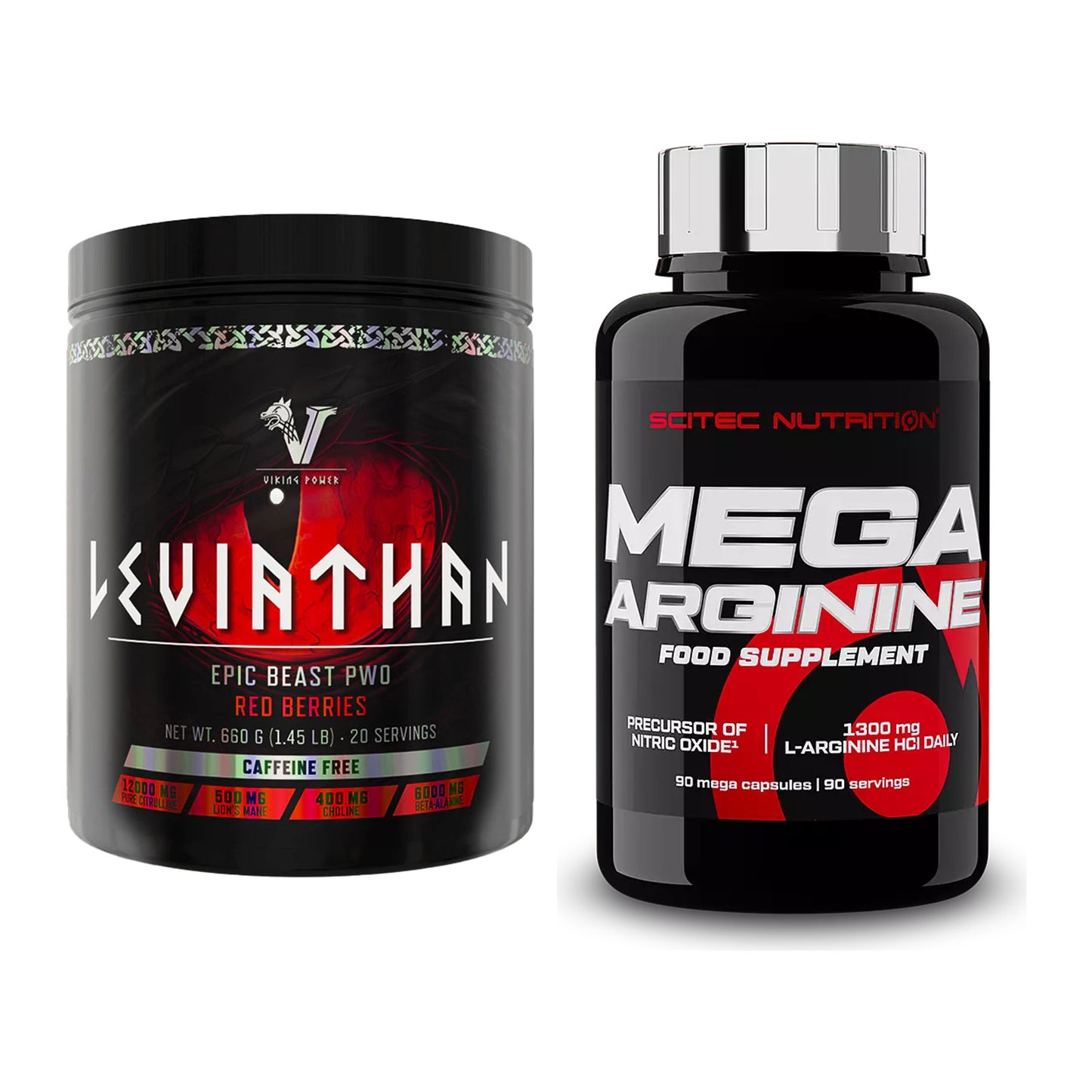 Trainings-Set: Viking Power Leviathan Hardcore + Scitec Mega Arginine – alle enthaltenen Artikel