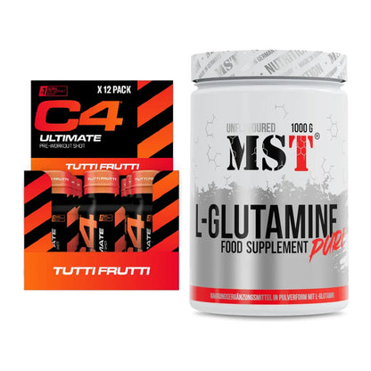 Trainings-Set: Cellucor C4 Ultimate Pre-Workout + MST Glutamine – alle enthaltenen Artikel