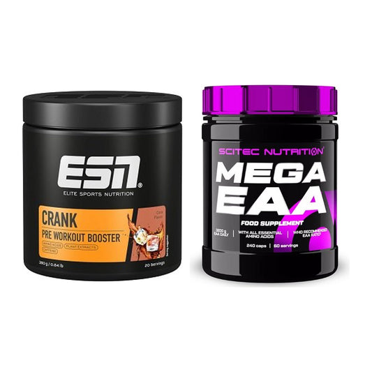 Trainings-Set: ESN Crank Booster + Scitec Mega EAA – alle enthaltenen Artikel
