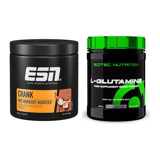 Trainings-Set: ESN Crank Booster + Scitec L-Glutamin – alle enthaltenen Artikel