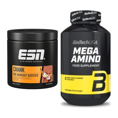 Trainings-Set: ESN Crank Booster + BioTech Mega Amino – alle enthaltenen Artikel