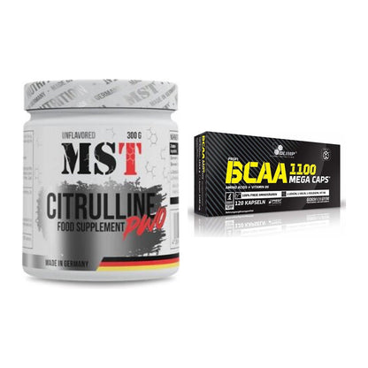Trainings-Set: MST Citrulline Malat 300g + Olimp BCAA Mega Caps – alle enthaltenen Artikel
