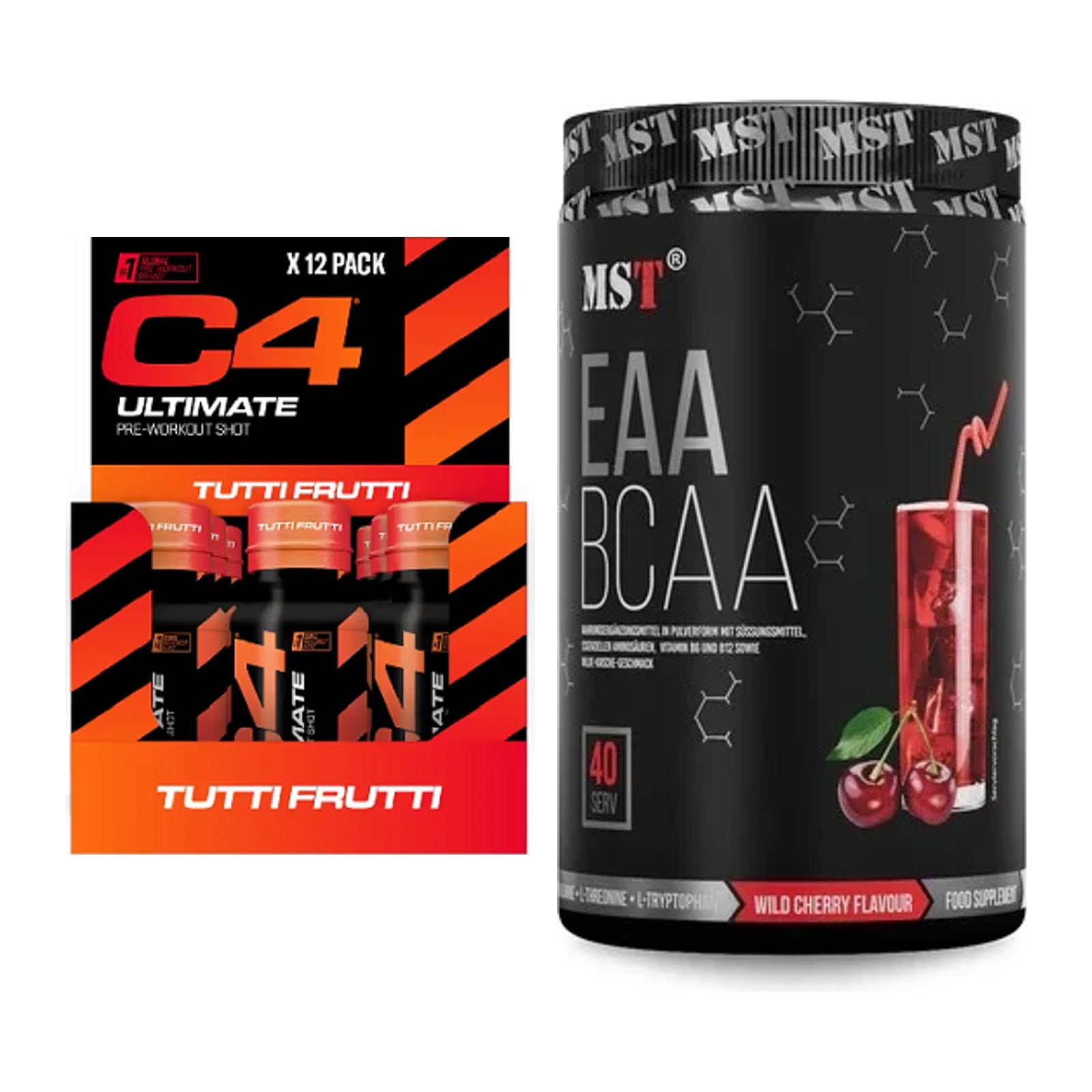 Trainings-Set: Cellucor C4 Ultimate Pre-Workout + MST EAA & BCAA – alle enthaltenen Artikel