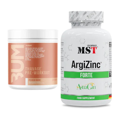 Trainings-Set: RAW Nutrition CBUM Thavage + MST ArgiZinc Forte – alle enthaltenen Artikel