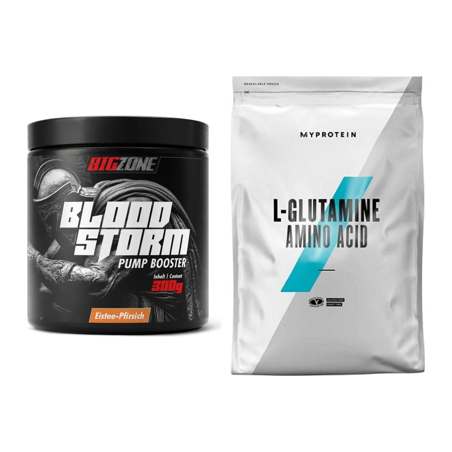Trainings-Set: Big Zone Bloodstorm 2.0 + MyProtein Glutamin – alle enthaltenen Artikel
