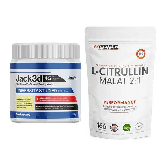 Trainings-Set: USP Labs Jack3d 45 Serv. + ProFuel L-Citrullin Malat – alle enthaltenen Artikel