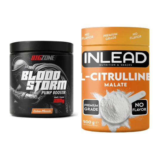 Trainings-Set: Big Zone Bloodstorm 2.0 + INLEAD L-Citrullin Malat 2:1 – alle enthaltenen Artikel