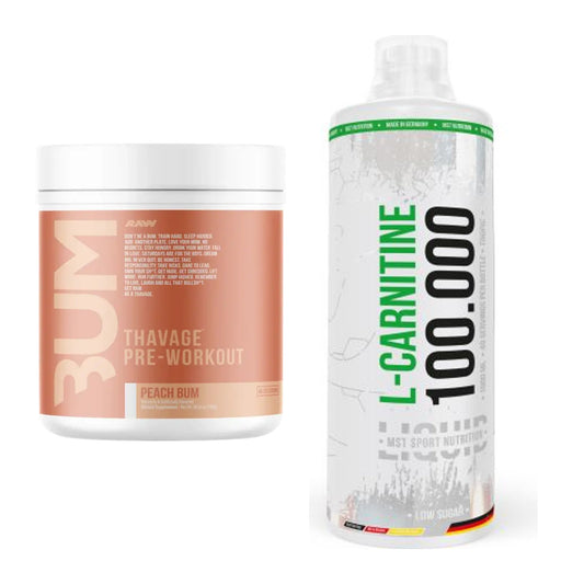 Trainings-Set: RAW Nutrition CBUM Thavage + MST L-Carnitine 100.000 – alle enthaltenen Artikel