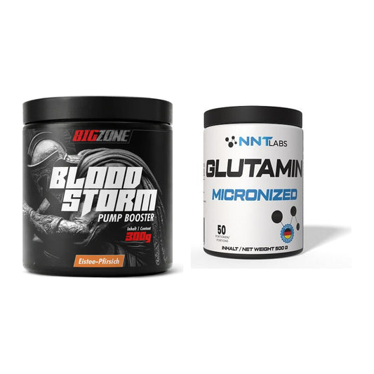 Trainings-Set: Big Zone Bloodstorm 2.0 + NNT Glutamin – alle enthaltenen Artikel