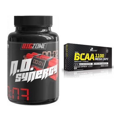 Trainings-Set: Big Zone N.O Synergy + Olimp BCAA Mega Caps – alle enthaltenen Artikel