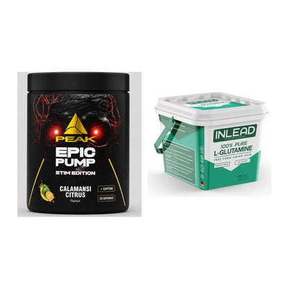 Trainings-Set: Peak Epic Pump Stim Edition + INLEAD L-Glutamine – alle enthaltenen Artikel