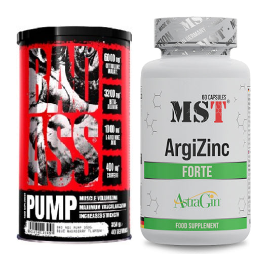Trainings-Set: BAD ASS Pump + MST ArgiZinc Forte – alle enthaltenen Artikel