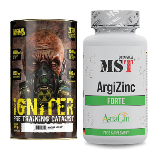 Trainings-Set: Nuclear Nutrition IGNITER Booster + MST ArgiZinc Forte – alle enthaltenen Artikel