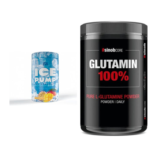 Trainings-Set: FA Nutrition ICE Pump + Sinob Core L-Glutamin – alle enthaltenen Artikel