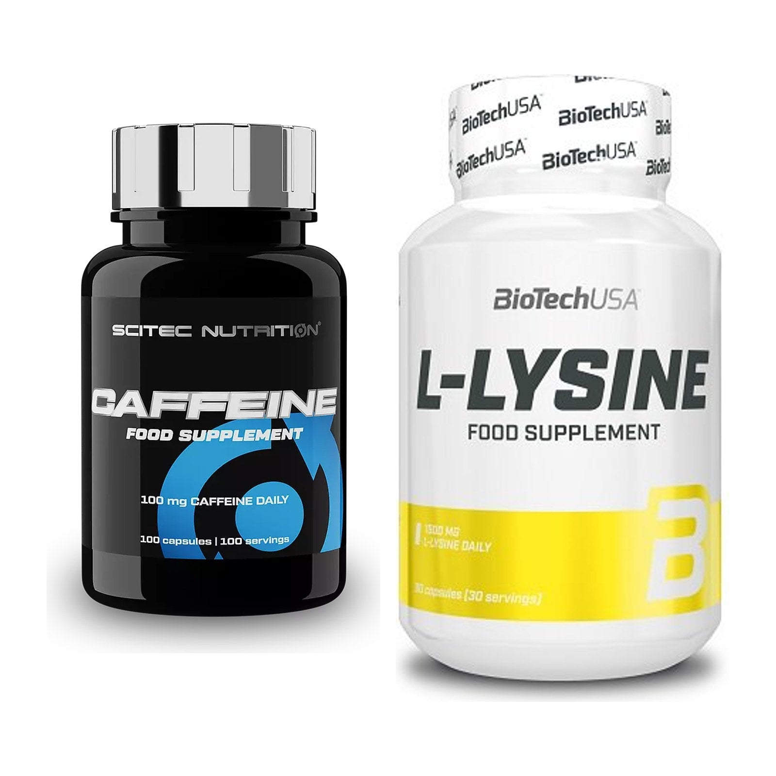 Trainings-Set: Scitec Caffeine + BioTech L-Lysine – alle enthaltenen Artikel