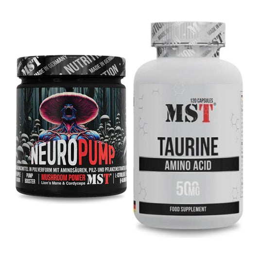 MST Trainings-Set: NeuroPump 270g (Red Apple) + Taurine – alle enthaltenen Artikel