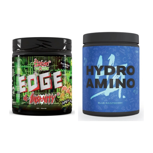 Trainings-Set: Psycho Pharma Edge of Insanity + Nanosupps Hydro Amino – alle enthaltenen Artikel