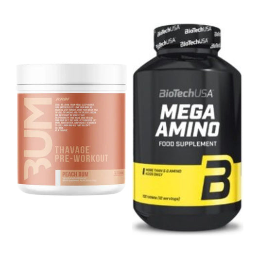 Trainings-Set: RAW Nutrition CBUM Thavage + BioTech Mega Amino – alle enthaltenen Artikel