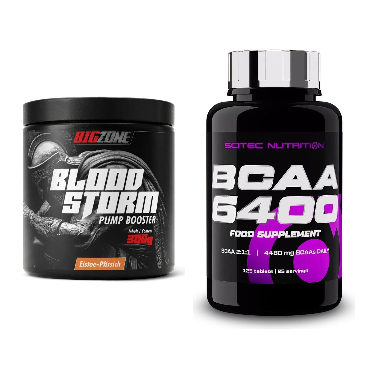Trainings-Set: Big Zone Bloodstorm 2.0 + Scitec BCAA 6400 – alle enthaltenen Artikel