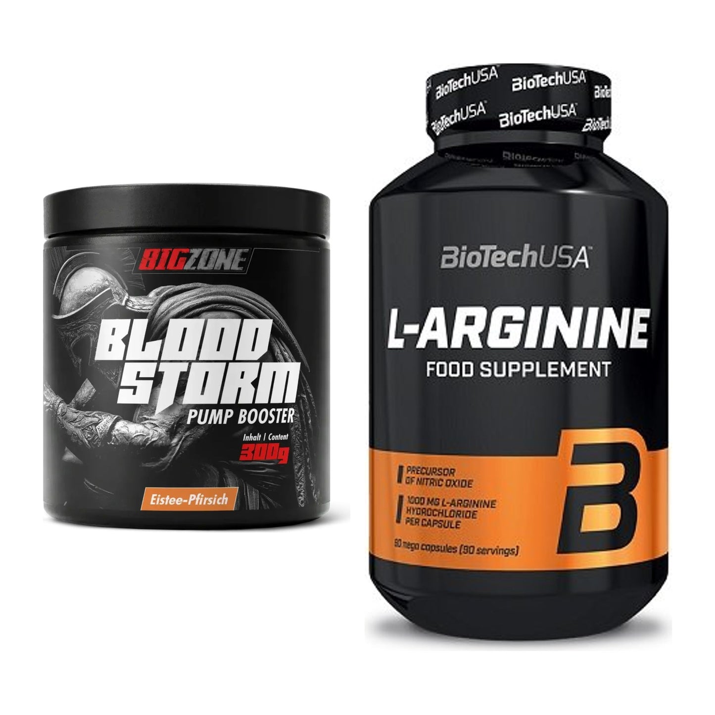 Trainings-Set: Big Zone Bloodstorm 2.0 + BioTech L-Arginine – alle enthaltenen Artikel