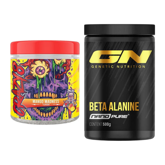 Trainings-Set: Swedish Supplements Crazy 8 + GN Nano Beta Alanine – alle enthaltenen Artikel