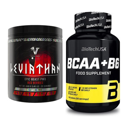 Trainings-Set: Viking Power Leviathan + BioTech BCAA+B6 100 Tabl – alle enthaltenen Artikel