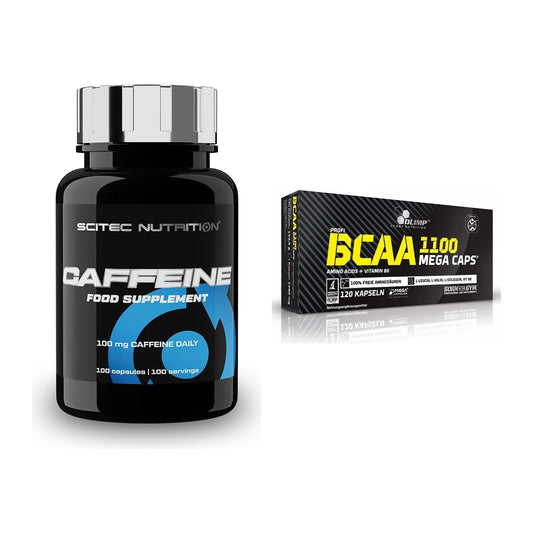 Trainings-Set: Scitec Caffeine + Olimp BCAA Mega Caps – alle enthaltenen Artikel