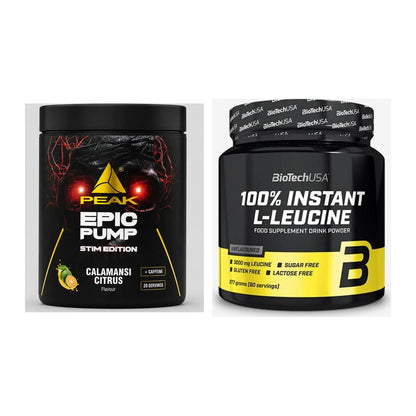 Trainings-Set: Peak Epic Pump Stim + BioTech 100% Instant – alle enthaltenen Artikel