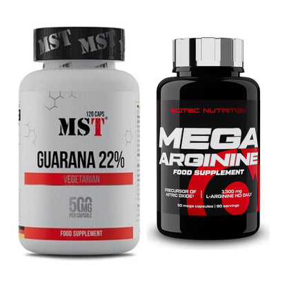 Trainings-Set: MST Guarana 22% + Scitec Mega Arginine – alle enthaltenen Artikel