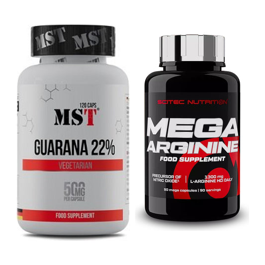 Trainings-Set: MST Guarana 22% + Scitec Mega Arginine – alle enthaltenen Artikel