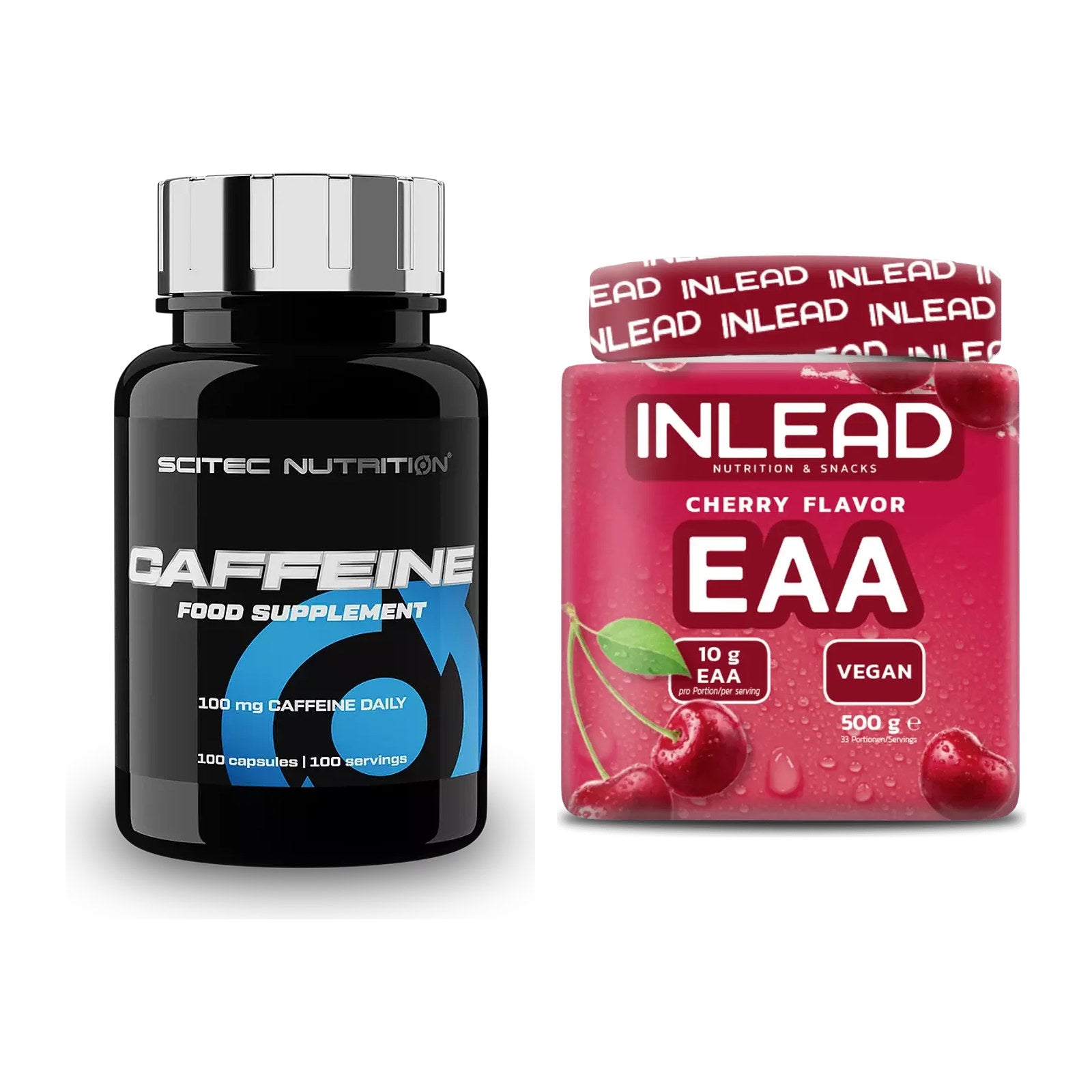 Trainings-Set: Scitec Caffeine + INLEAD EAA – alle enthaltenen Artikel