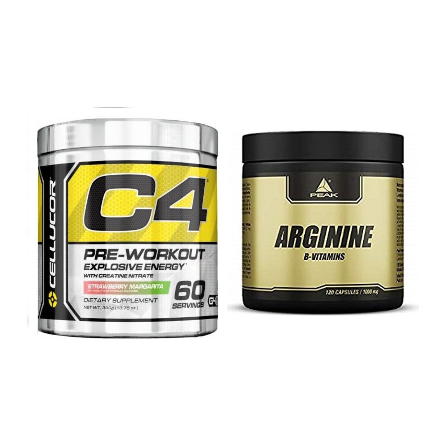 Trainings-Set: Cellucor C4 Original 60 Serv. + Peak Arginin – alle enthaltenen Artikel