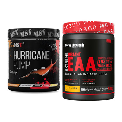Trainings-Set: MST Hurricane Pump + Body Attack Extreme Instant EAA – alle enthaltenen Artikel