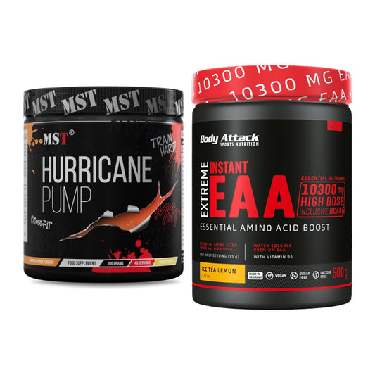Trainings-Set: MST Hurricane Pump + Body Attack Extreme Instant EAA – alle enthaltenen Artikel