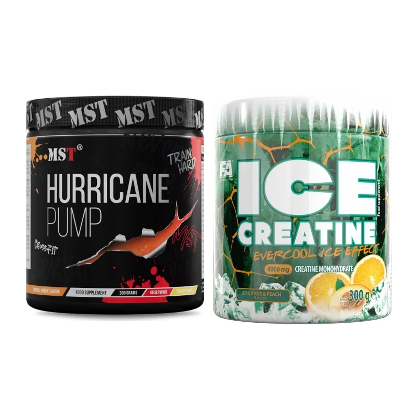 Trainings-Set: MST Hurricane Pump + FA Nutrition ICE Creatine – alle enthaltenen Artikel