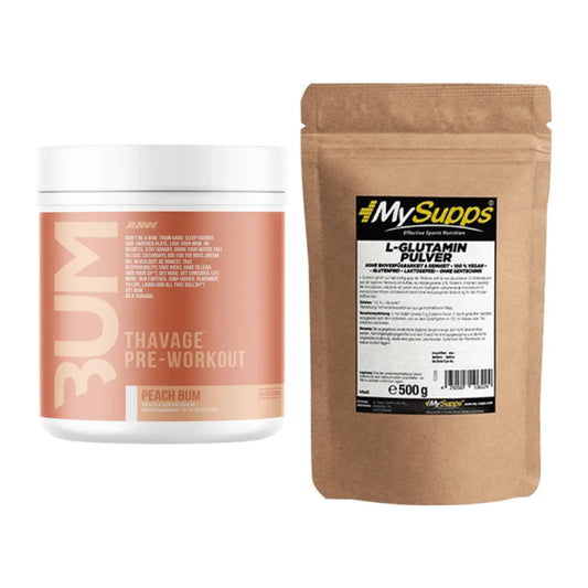 Trainings-Set: RAW Nutrition CBUM Thavage + MySupps Glutamine – alle enthaltenen Artikel