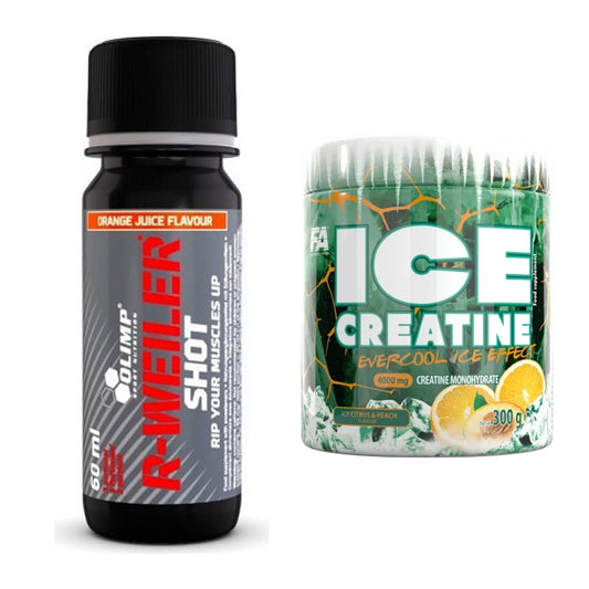 Trainings-Set: Olimp R-Weiler Shot + FA Nutrition ICE Creatine – alle enthaltenen Artikel