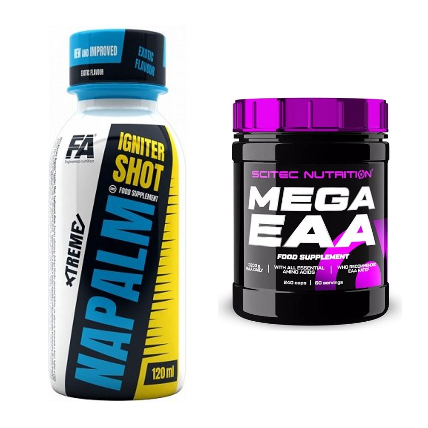 Trainings-Set: FA Nutrition Xtreme Napalm Igniter + Scitec Mega EAA – alle enthaltenen Artikel