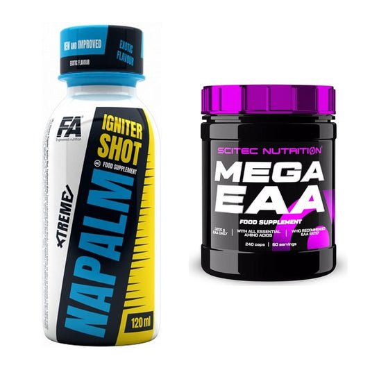 Trainings-Set: FA Nutrition Xtreme Napalm Igniter + Scitec Mega EAA – alle enthaltenen Artikel