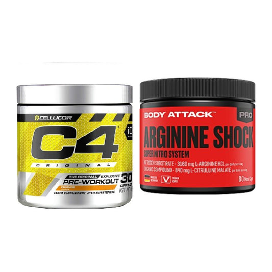 Trainings-Set: Cellucor C4 Original + Body Attack Arginine Shock – alle enthaltenen Artikel