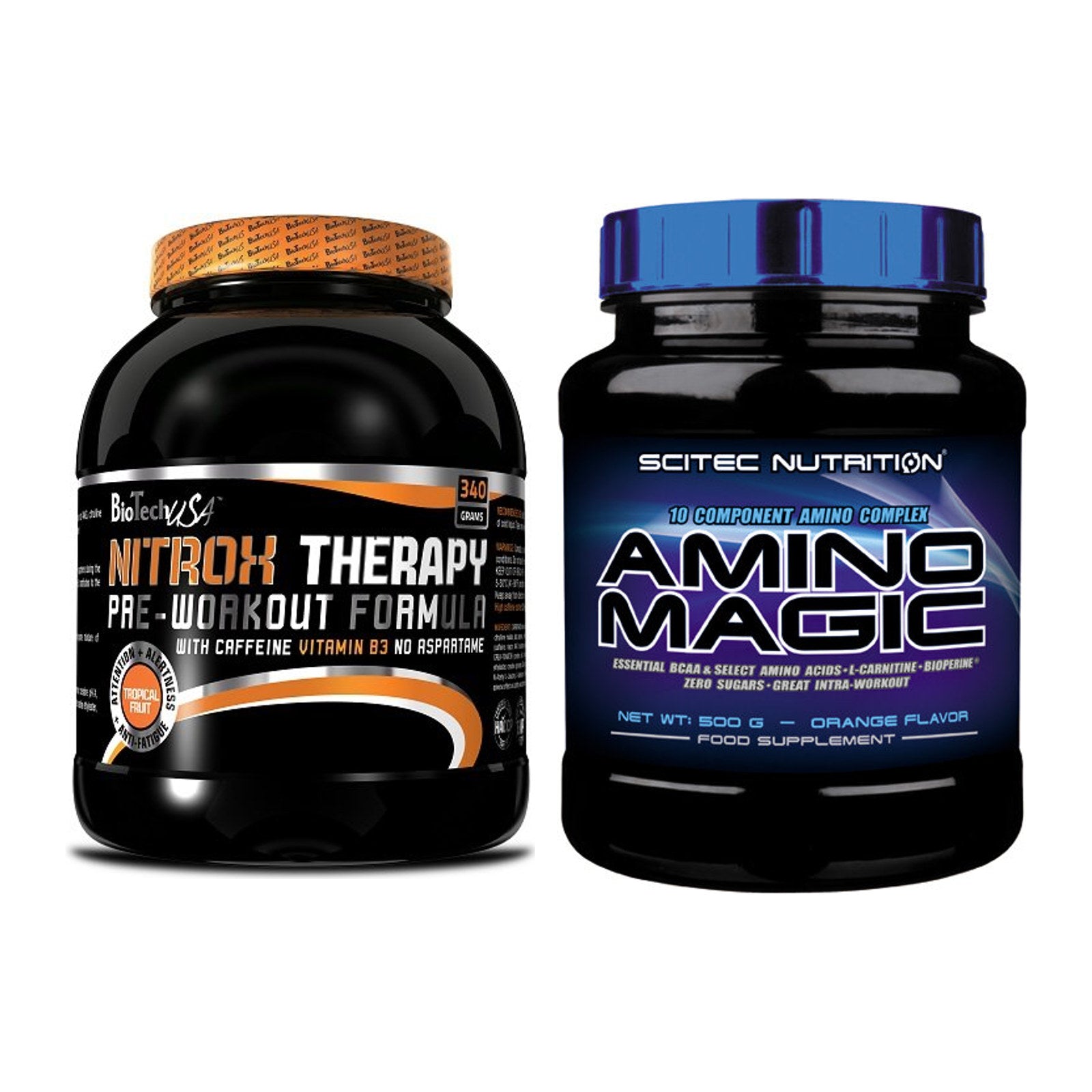Trainings-Set: BioTech NitroX Therapy + Scitec Amino Magic – alle enthaltenen Artikel