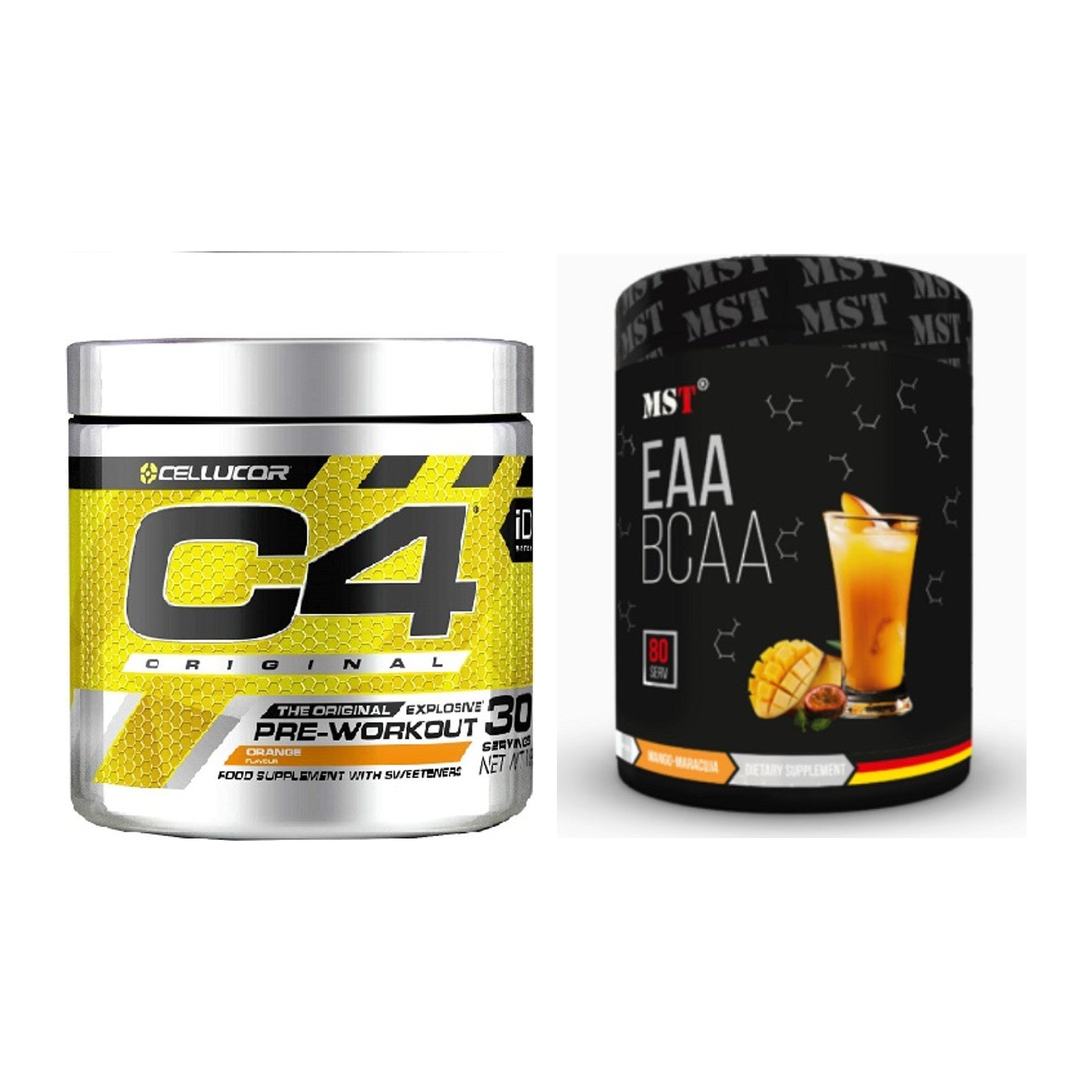 Trainings-Set: Cellucor C4 Original 30Serv. + MST EAA & BCAA – alle enthaltenen Artikel
