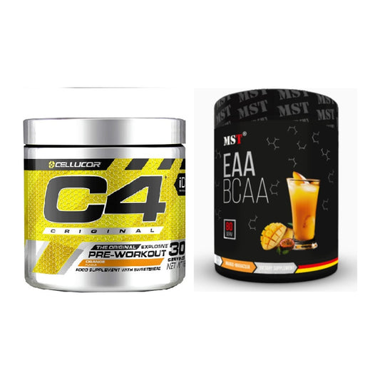 Trainings-Set: Cellucor C4 Original 30Serv. + MST EAA & BCAA – alle enthaltenen Artikel