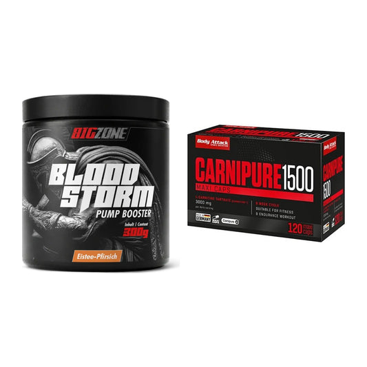 Trainings-Set: Big Zone Bloodstorm 2.0 + Body Attack Carnipure 1500 – alle enthaltenen Artikel