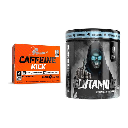 Trainings-Set: Olimp Caffeine Kick + Skull Labs Glutamine – alle enthaltenen Artikel