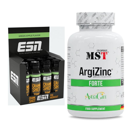 Trainings-Set: ESN Crank Pump Shot + MST ArgiZinc Forte – alle enthaltenen Artikel